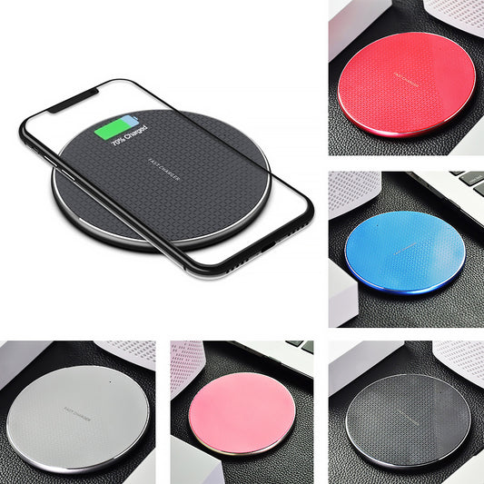 10w Round Metal Grid Wireless Charging Fast Charging