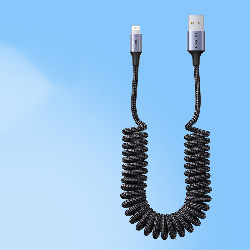 Car Spring Retractable Fast Charging Cable