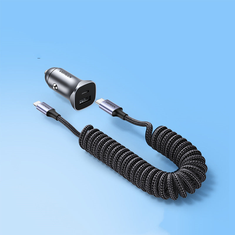 Car Spring Retractable Fast Charging Cable